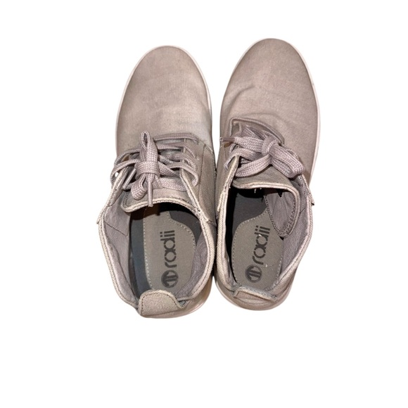RADII GRAY canvas chukka sneakers men’s high top boots shoes size 9 - Picture 8 of 13